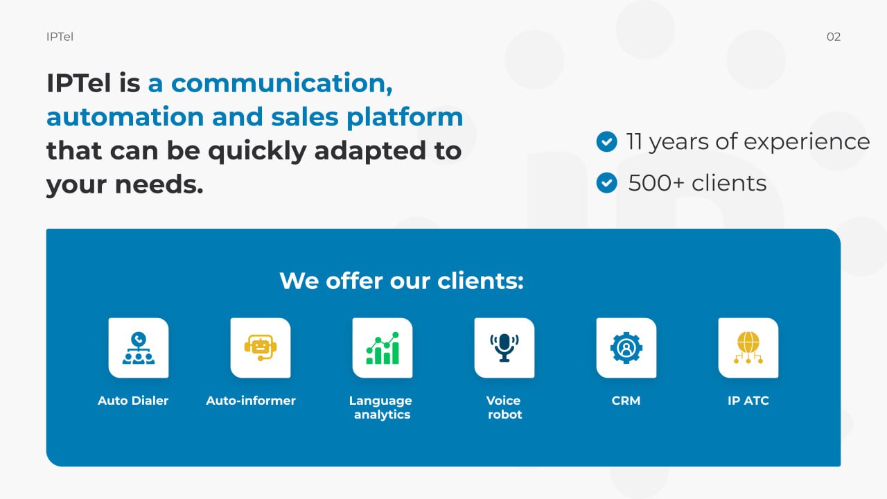 Marketing Department for IPTel: Our Case